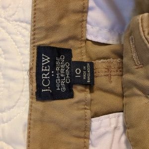 J. Crew high-rise girlfriend chinos
